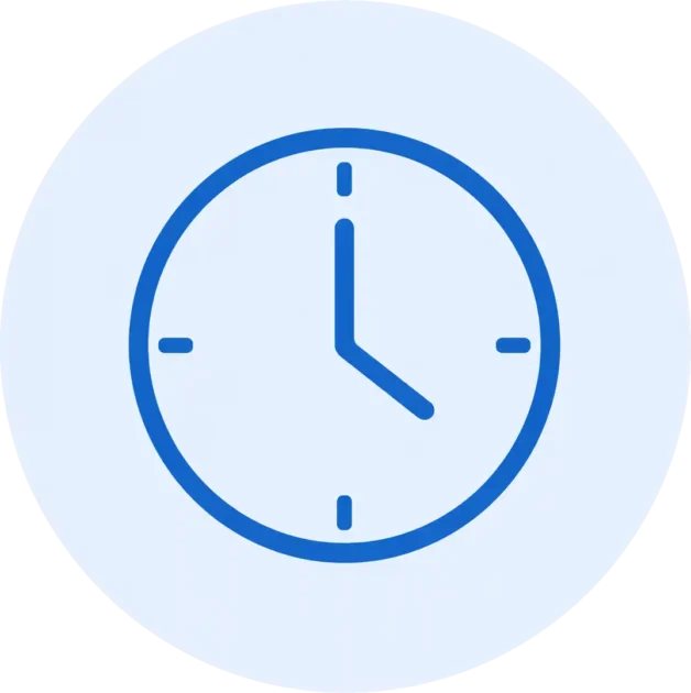 blaue uhr