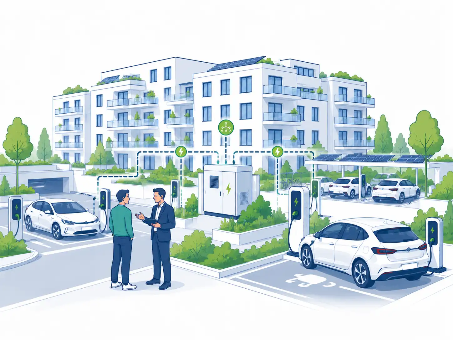 Ladeinfrastruktur für Wohnungswirtschaft & WEG Gesamtkonzept