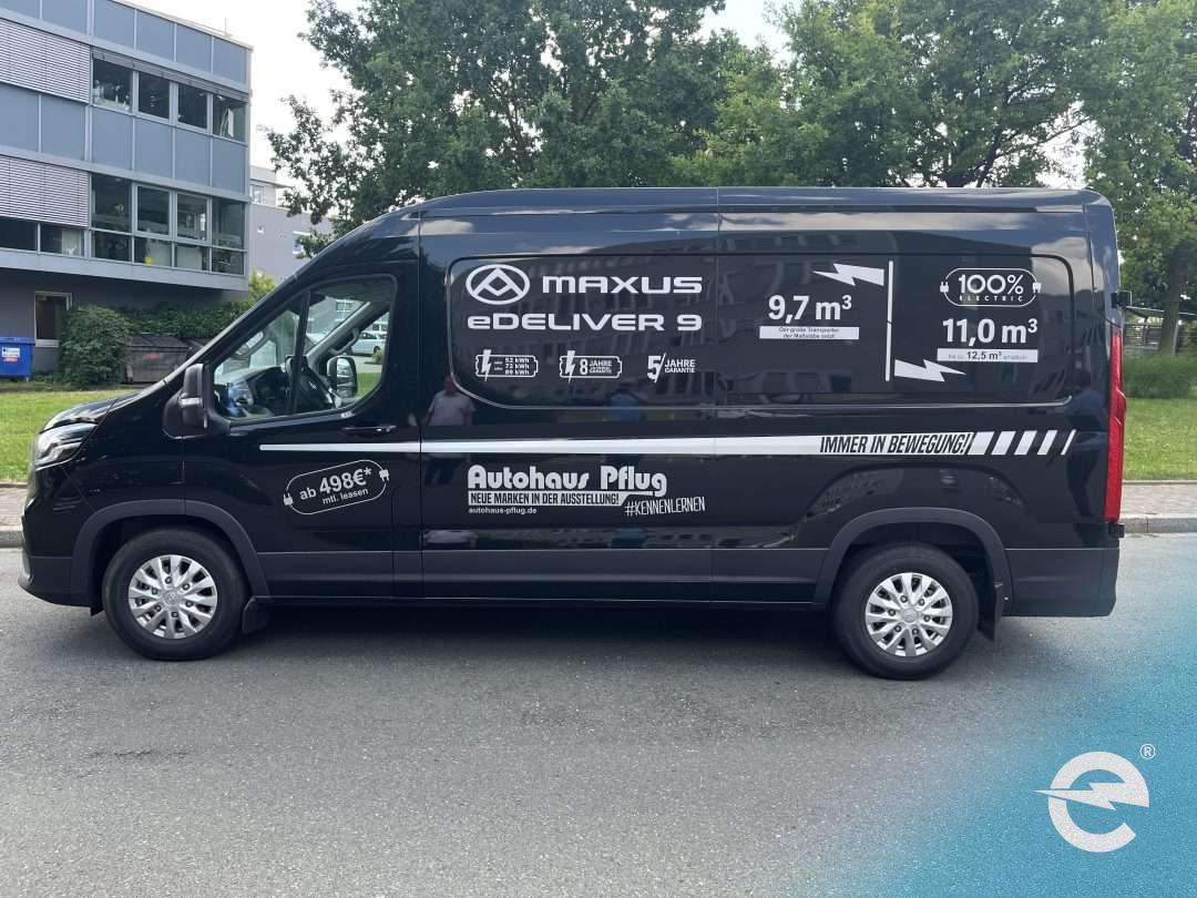 Maxus eDeliver 9 – ein Elektrotransporter, der Maßstäbe setzt Maxus eDeliver 9 Seitenansicht