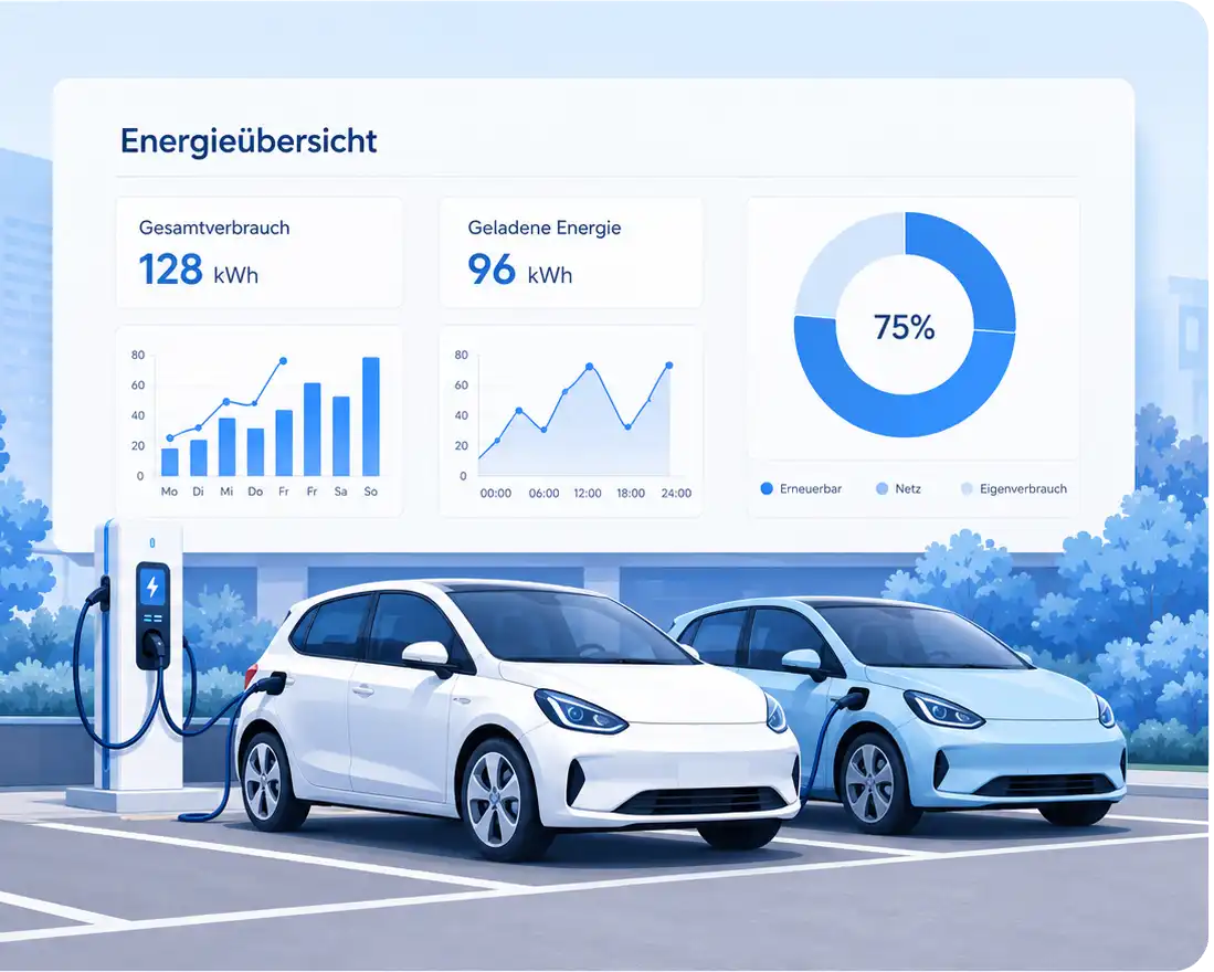 moderne e-Ladestation